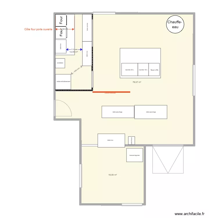 GAEC VERS LES CHAMPS. Plan de 