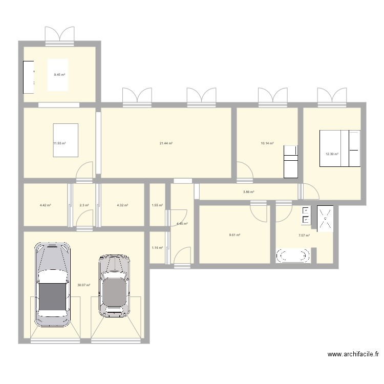 Plan numéro 2. Plan de 0 pièce et 0 m2