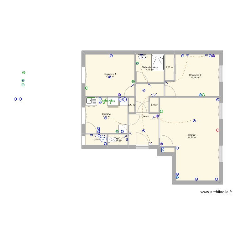 Plan d'appartement Lyon. Plan de 0 pièce et 0 m2