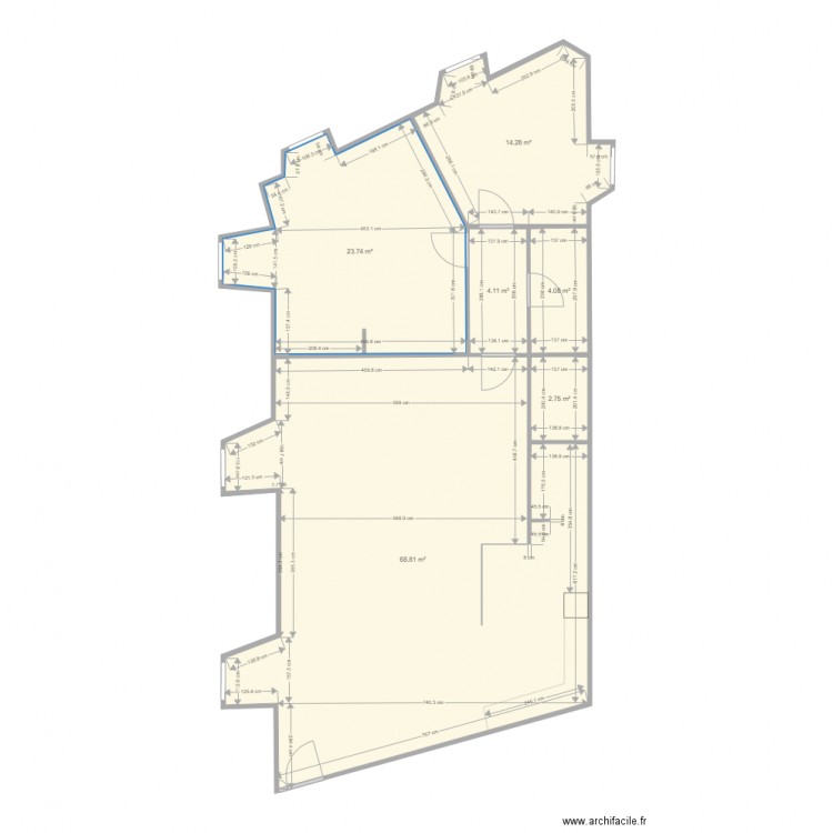 Autheman sans diagonales. Plan de 0 pièce et 0 m2