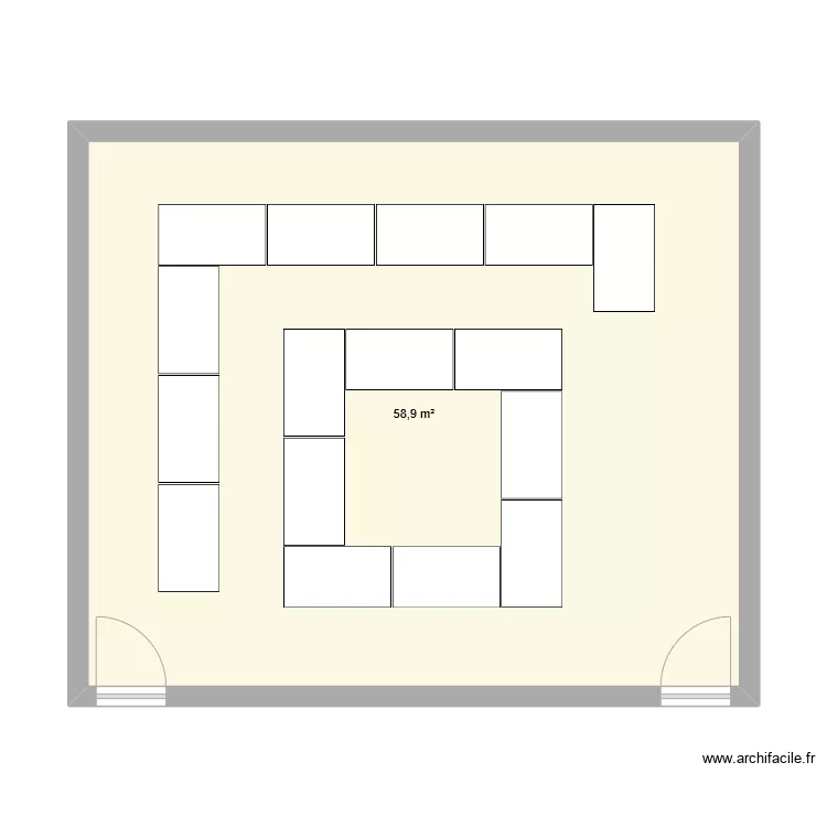 SAlle C001 &agrave; C005 mobilier info 140*80 v2. Plan de 
