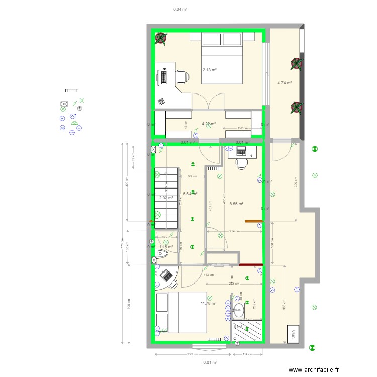 Maison Extension V1. Plan de 0 pièce et 0 m2