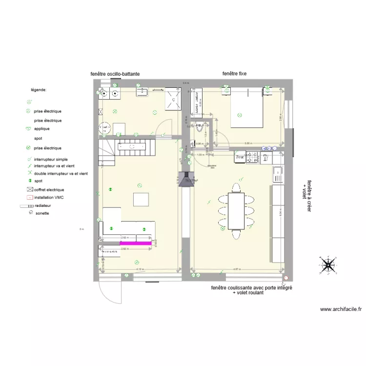 projet Chessenaz rez modif fini cuisine droite. Plan de projet Chessenaz rez modif fini cuisine droite. Plan de