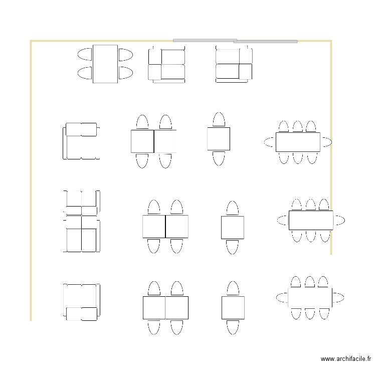 terrasse. Plan de 0 pièce et 0 m2