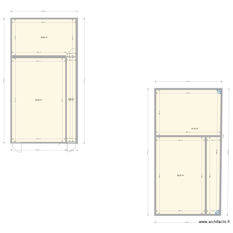 STUDIO 3 Studios. Plan de 0 pièce et 0 m2