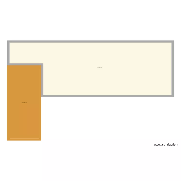 terrasse abri. Plan de 