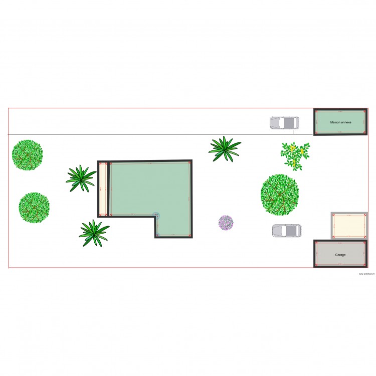 PLAN DE MASSE CHALET. Plan de 0 pièce et 0 m2