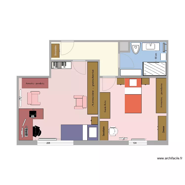 Zone nuit 8. Plan de 