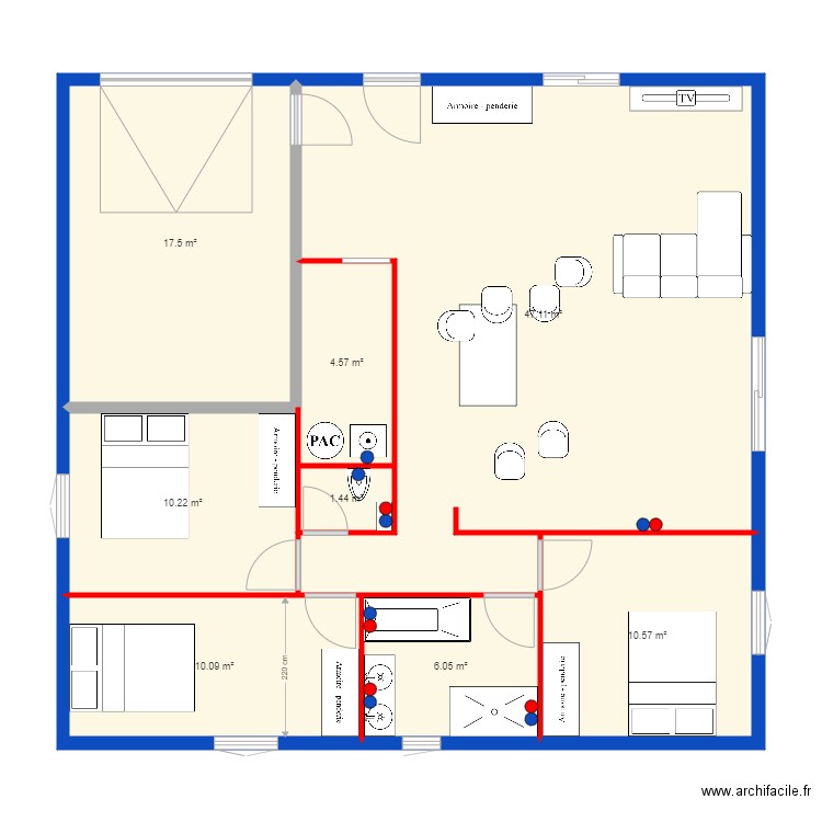 Projet. Plan de 0 pièce et 0 m2