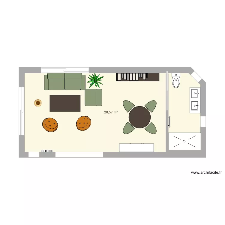 SALON3. Plan de 