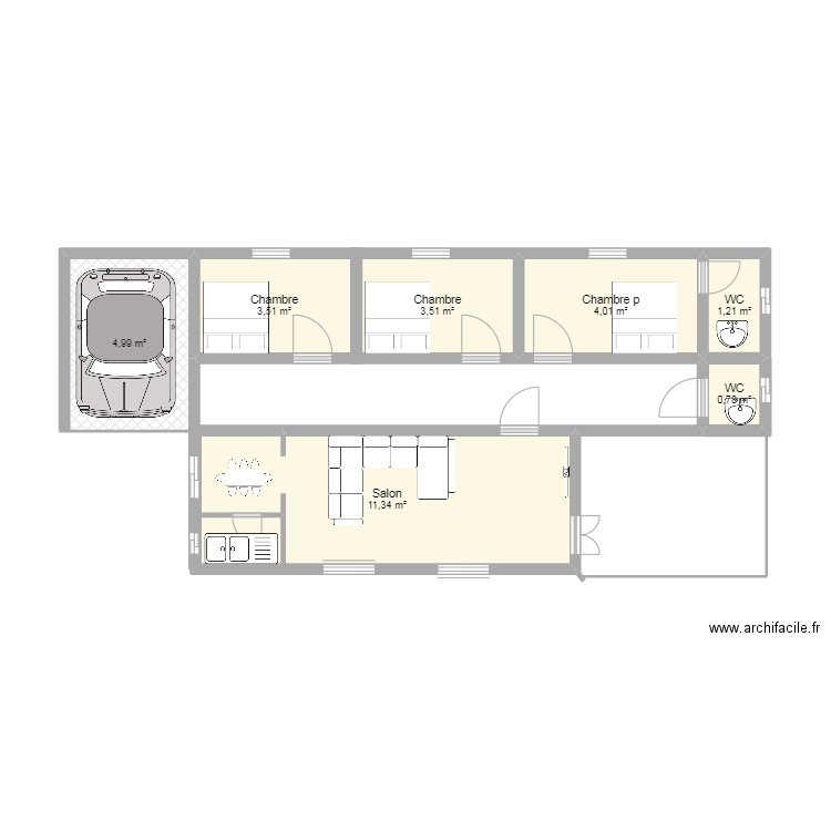 vue en plan. Plan de 0 pièce et 0 m2