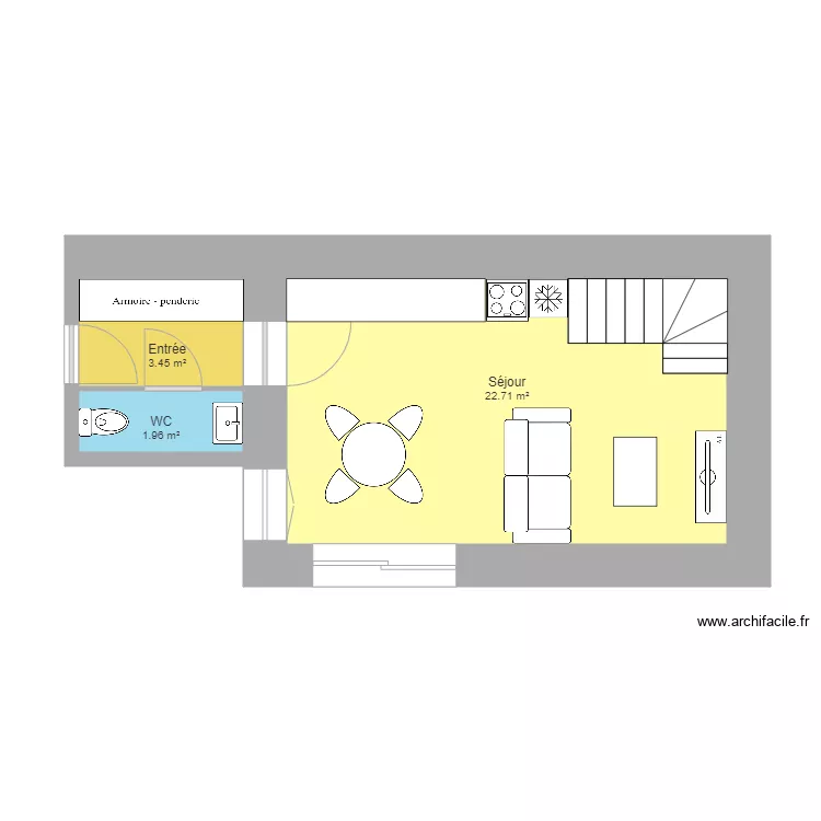 Maison maman. Plan de 