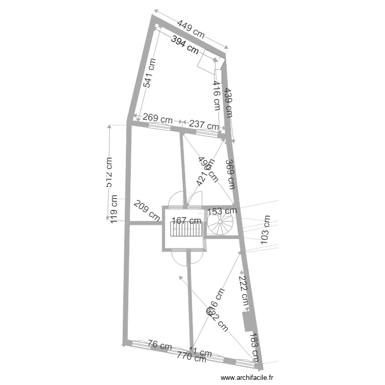 maison n1 tentative palier 8. Plan de 