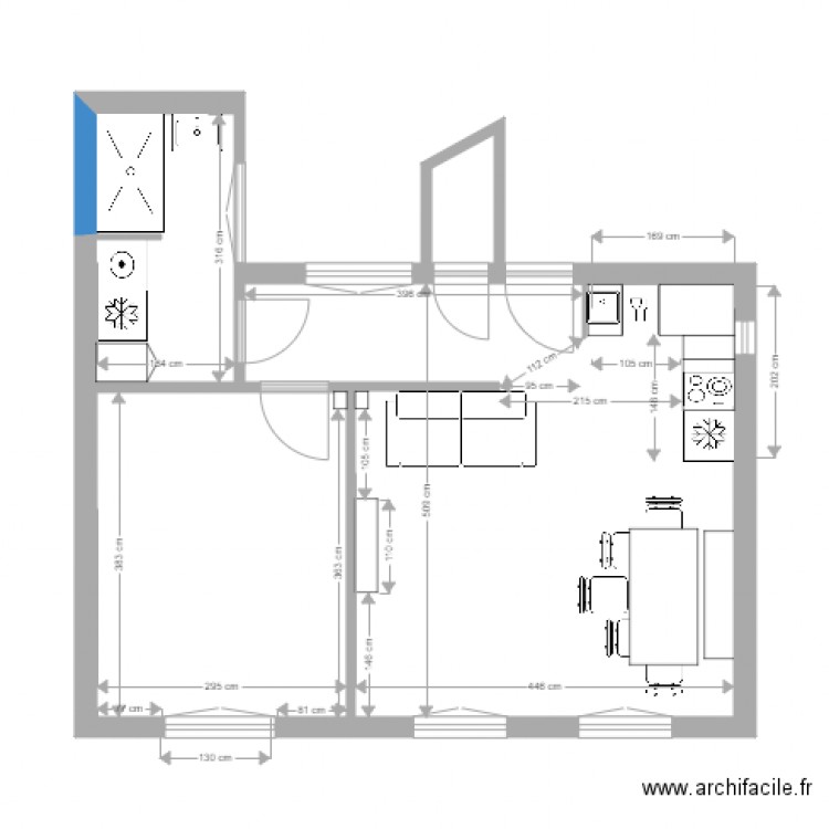 Appartement Olivier Eglem 11 novembre. Plan de 0 pièce et 0 m2