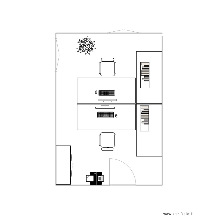 Bureau 2. Plan de 0 pièce et 0 m2