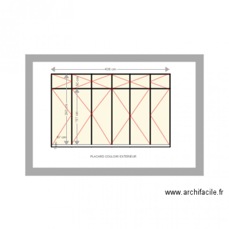 PLACARD SELLE couloir extérieur . Plan de 0 pièce et 0 m2