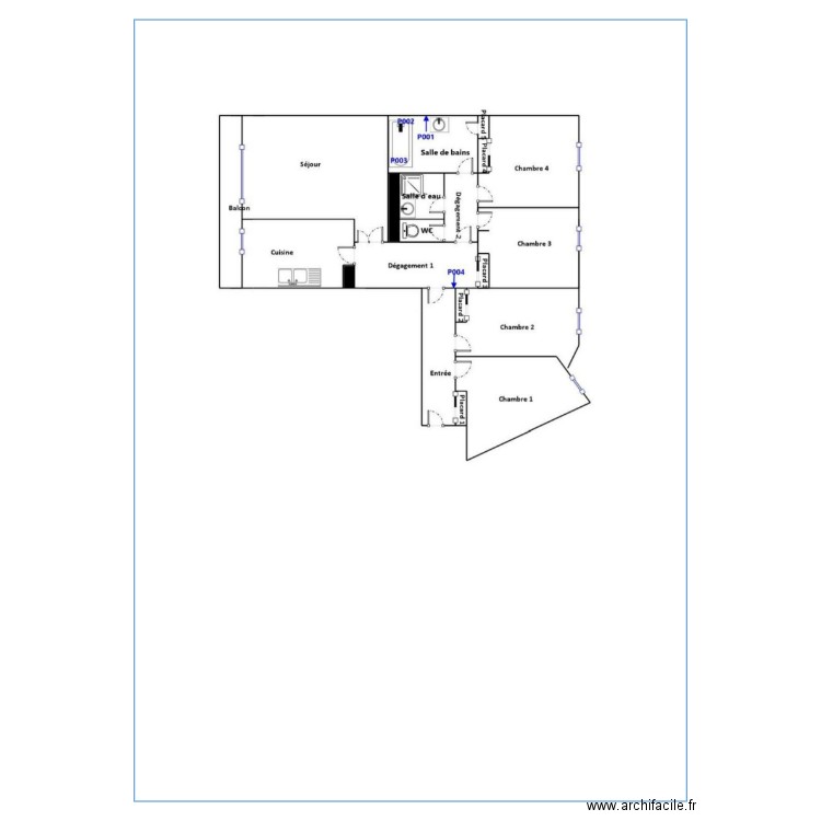 le corree. Plan de 0 pièce et 0 m2