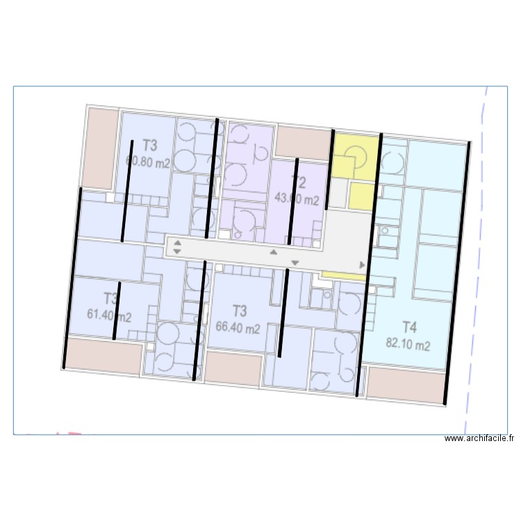 4e Etage. Plan de 0 pièce et 0 m2