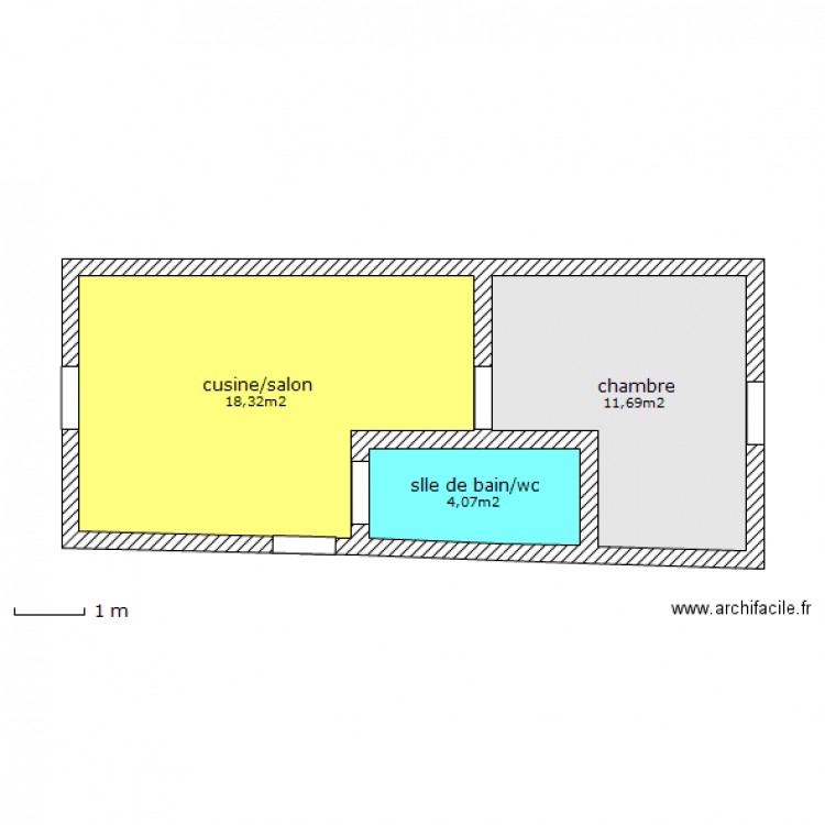 chantier 1. Plan de 0 pièce et 0 m2