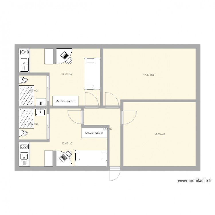 maison . Plan de 0 pièce et 0 m2