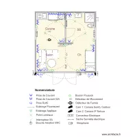 Cellule 3D Plan Am&eacute;nagement Architectural avec nomenclature 09MARS
