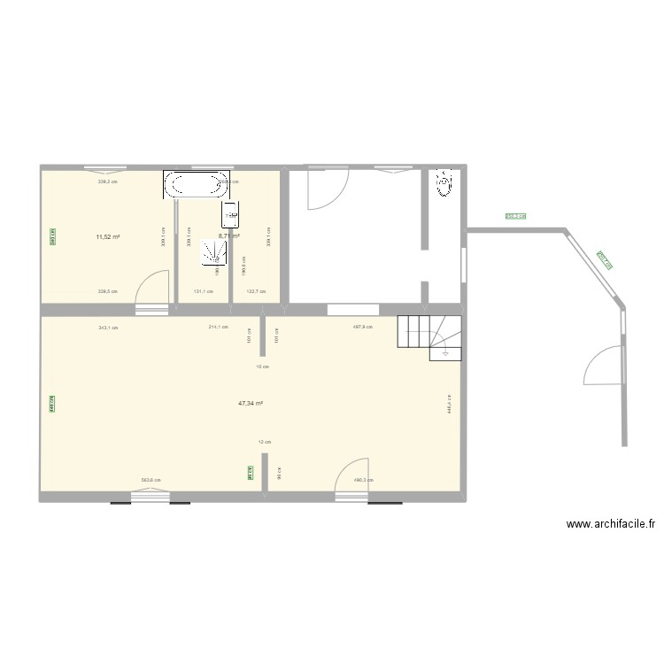 Maison Malvi Projet 7. Plan de 6 pièces et 101 m2