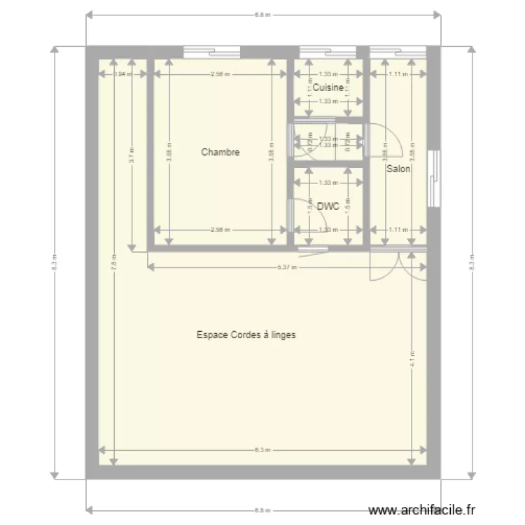 Supermarch&eacute; Lambar&eacute;n&eacute;. Plan de 