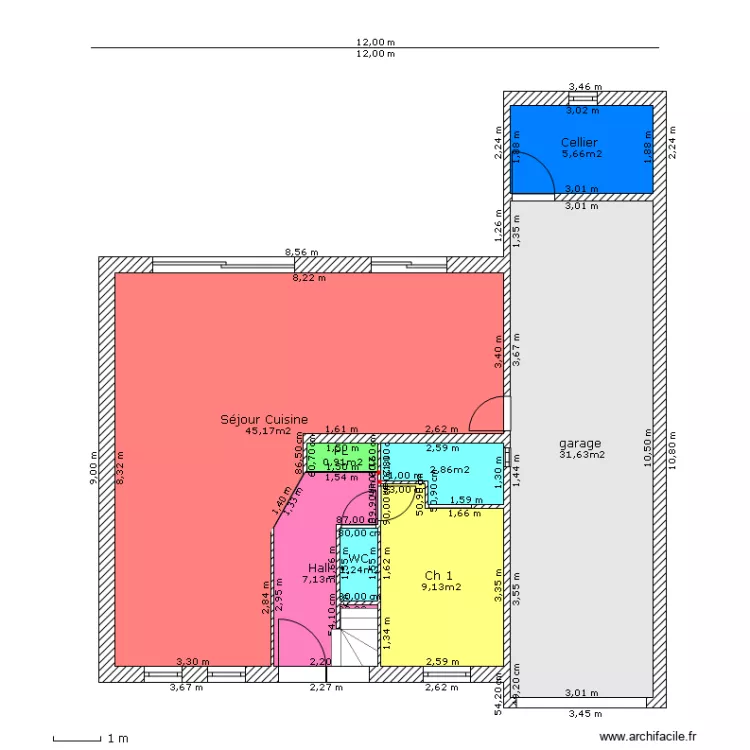 PETIT HERBET rdc. Plan de 
