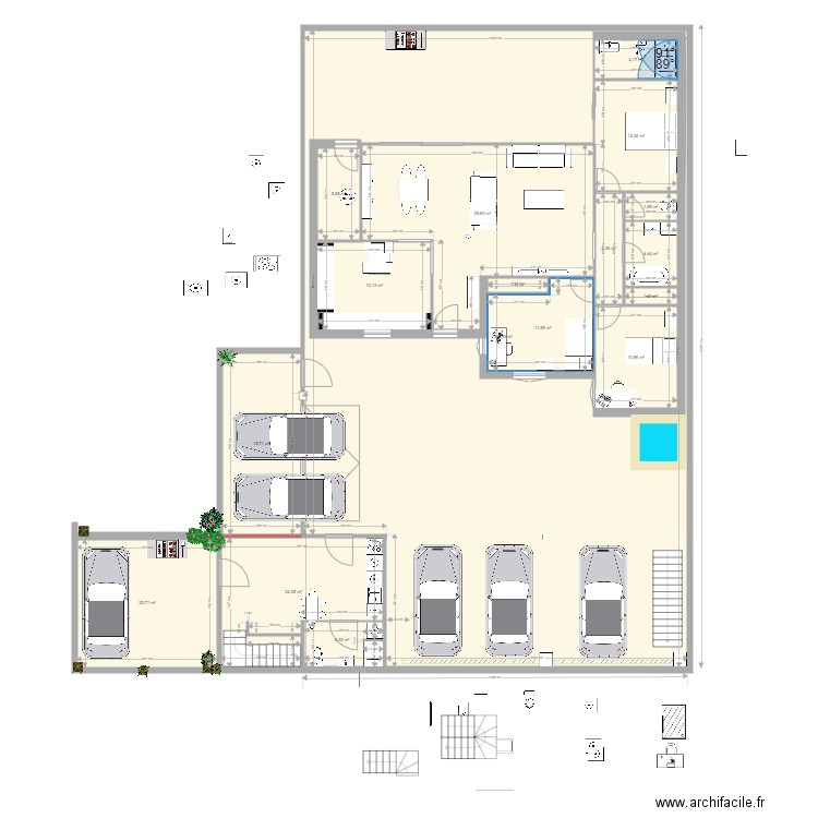 222. Plan de 0 pièce et 0 m2