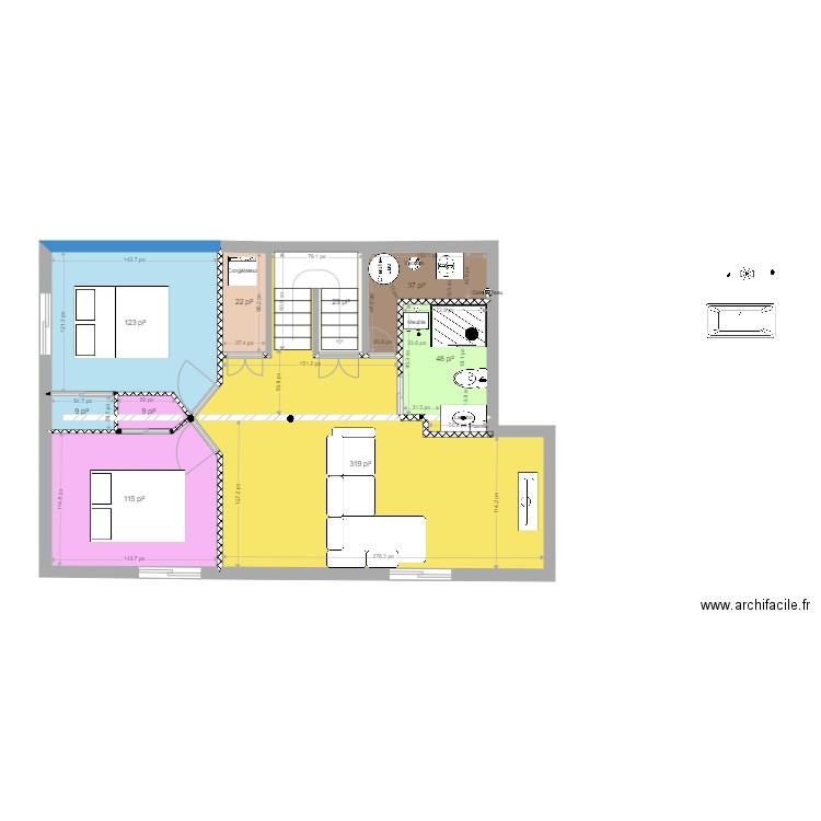 ssol chablis4. Plan de 0 pièce et 0 m2