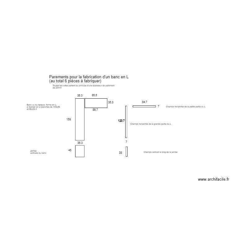 Meuble L entrée. Plan de 0 pièce et 0 m2