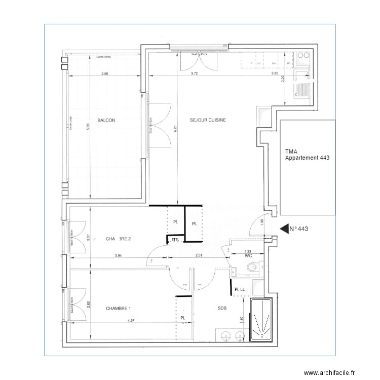 TMA V1. Plan de 0 pièce et 0 m2