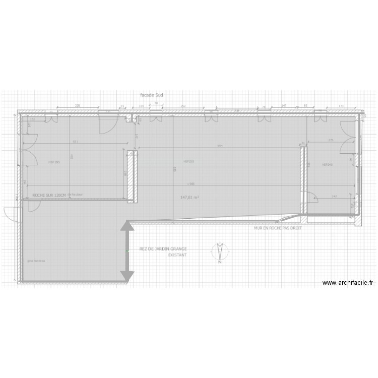 ARCHIFACILE PLAN RDJARDIN. Plan de 0 pièce et 0 m2