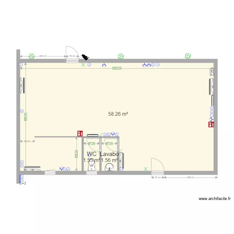 Toulouse Etats Unis. Plan de 