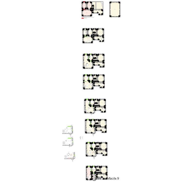 KENWORSKI Héloïse. Plan de 52 pièces et 892 m2