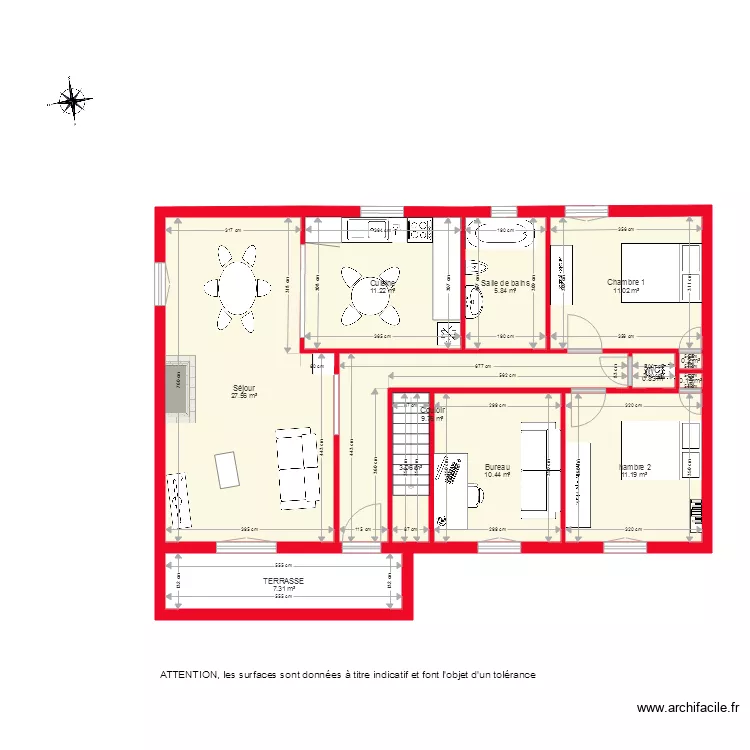 BI2534 REZ DE CHAUSSEE COTE. Plan de 