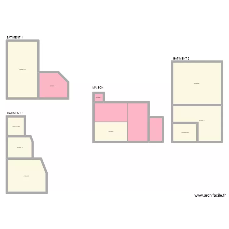 SAUNIER AMIANTE. Plan de 