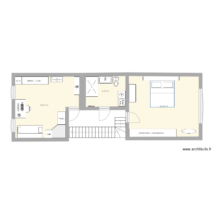 bureau. Plan de 0 pièce et 0 m2