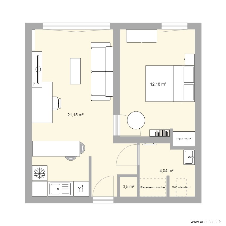 Appart Théo. Plan de 0 pièce et 0 m2