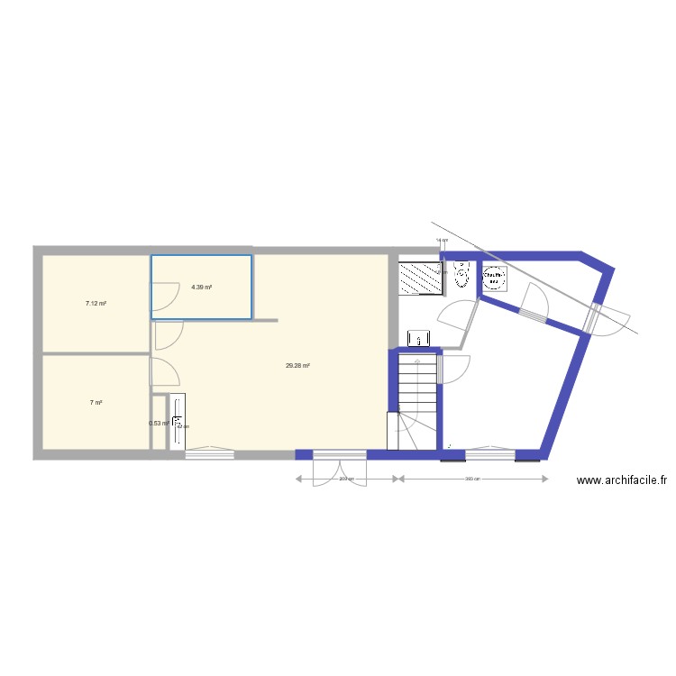 lacanau original agrandi 20 07 2018 cotes et access. Plan de 0 pièce et 0 m2