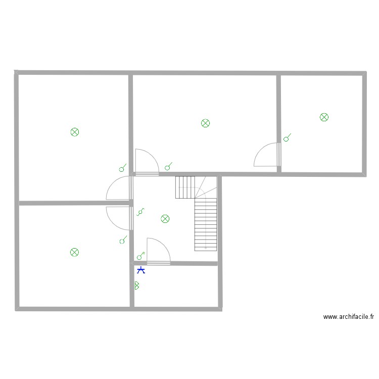 BIOT Etage Sart Bernard. Plan de 1 pièce et 283 m2