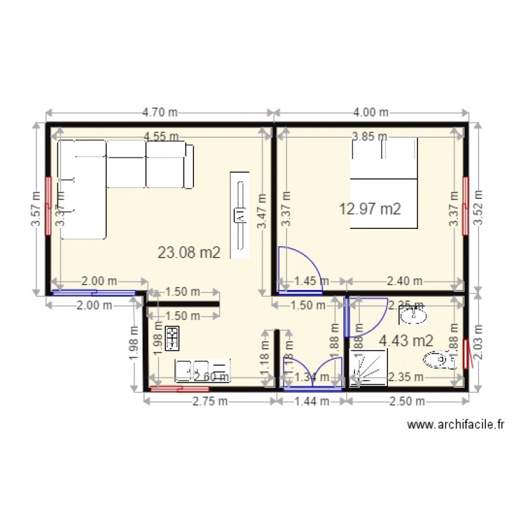 Sofiéné 2. Plan de 0 pièce et 0 m2