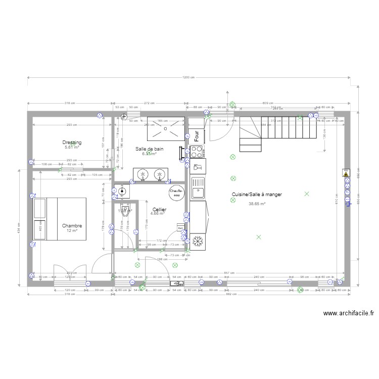 Marcq 78 schéma électrique 1 . Plan de 0 pièce et 0 m2