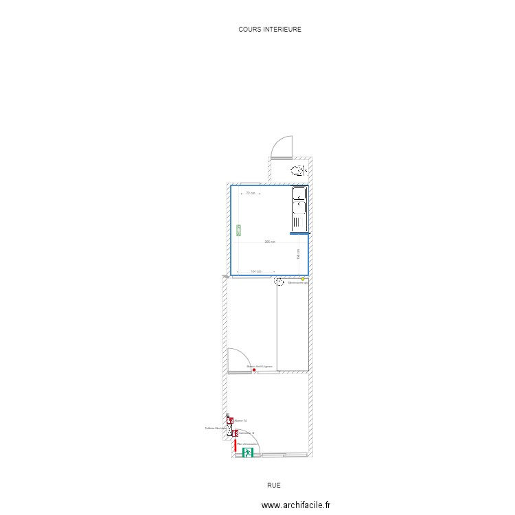 VILLEURBANNE PLAN SECU. Plan de 4 pièces et 31 m2