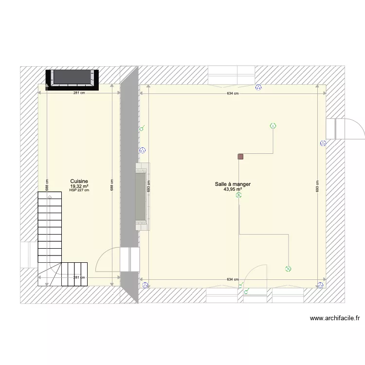 Long&egrave;re. Plan de 