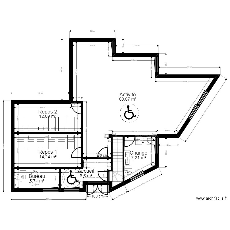 94V4BC Projet. Plan de 15 pièces et 177 m2