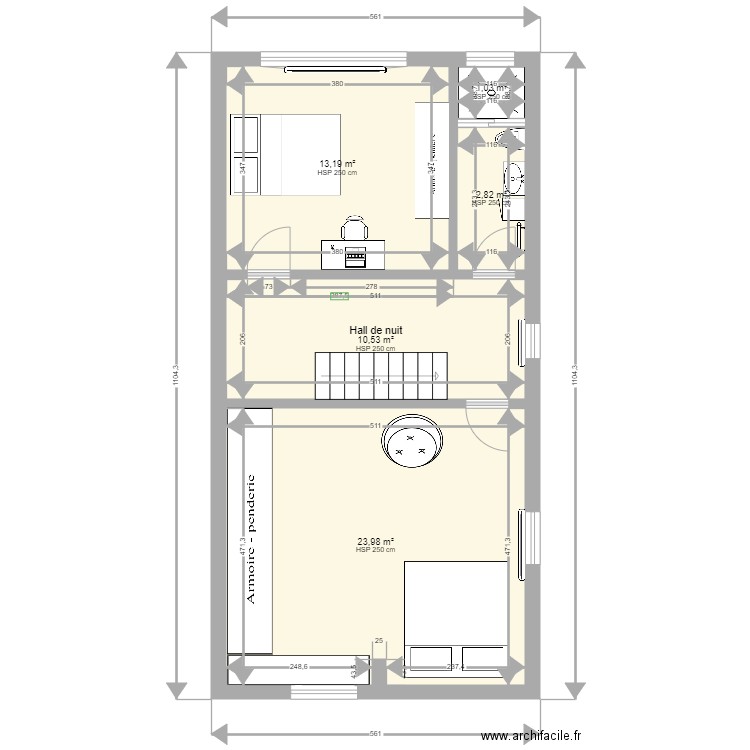 Etage. Plan de 0 pièce et 0 m2