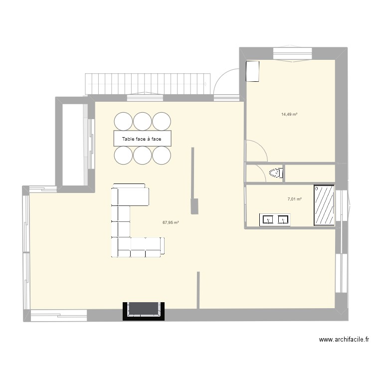 berchoux. Plan de 9 pièces et 166 m2