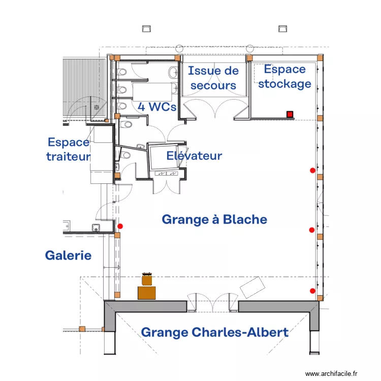 Repas Sarah et Quentin. Plan de 