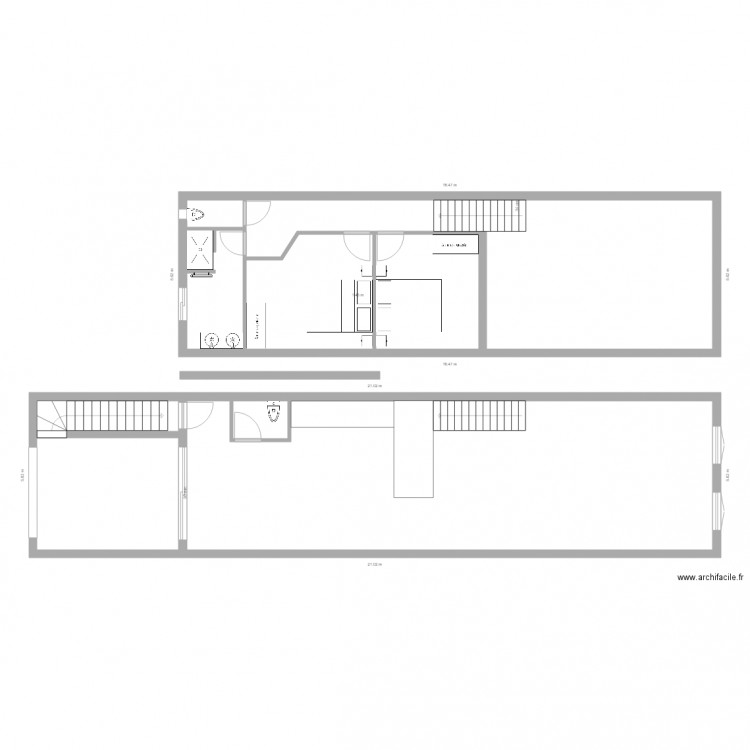 RDC Apt 1er étage V2. Plan de 0 pièce et 0 m2